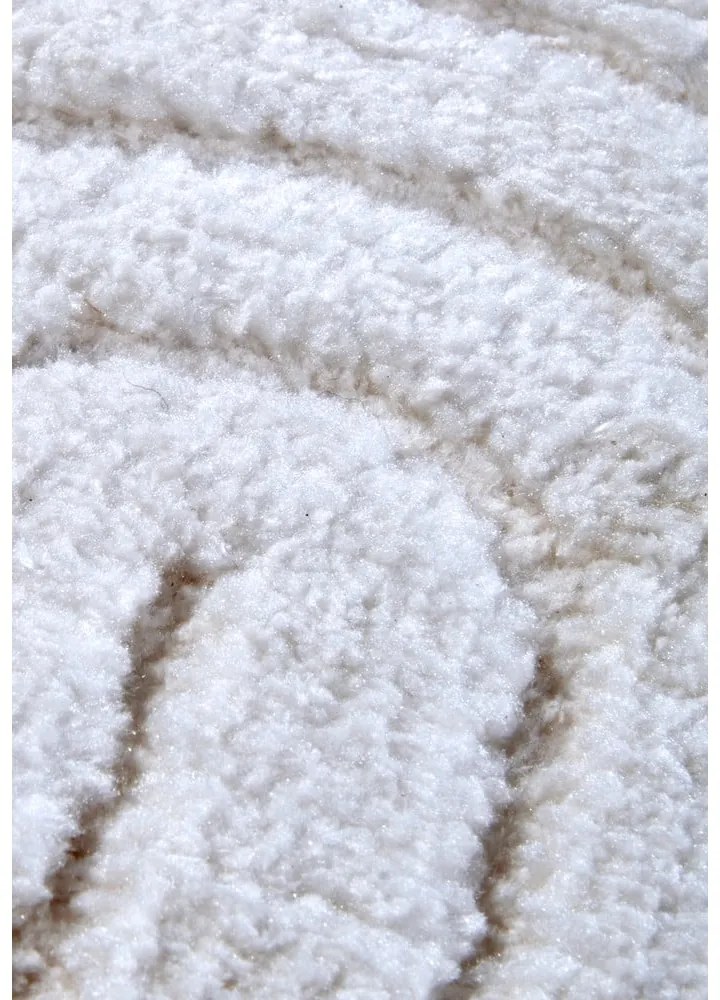 Бял кръгъл килим ø 200 cm Panglao New York White – Elle Decoration