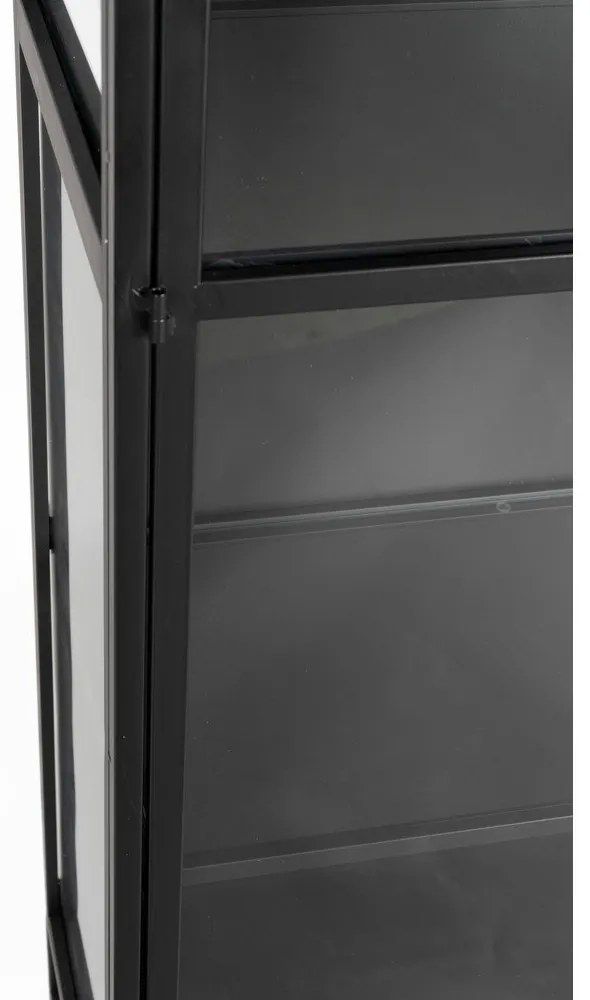 Черна метална витрина 70x170x35 cm Rob – White Label