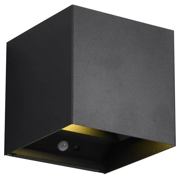 Черна LED светлина за стена Talent - Trio