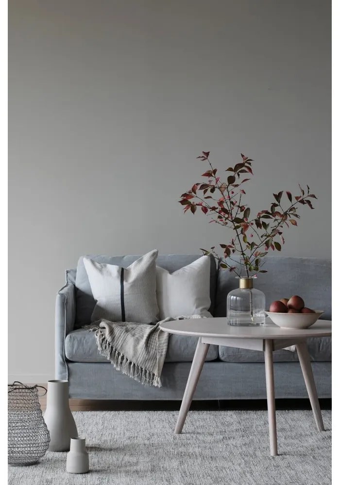 Кръгла маса за кафе в дъбов декор в естествен цвят 90x90 cm Yumi - Rowico