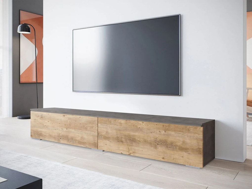 Тапицирано легло  Lowboard D 180-Сонома - въглерод