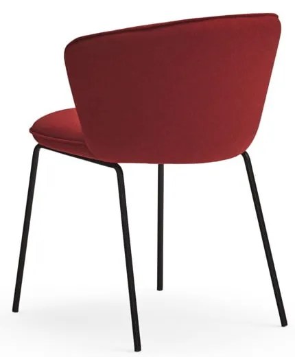 Червени тапицирани трапезни столове в комплект 2 бр. Add – Teulat