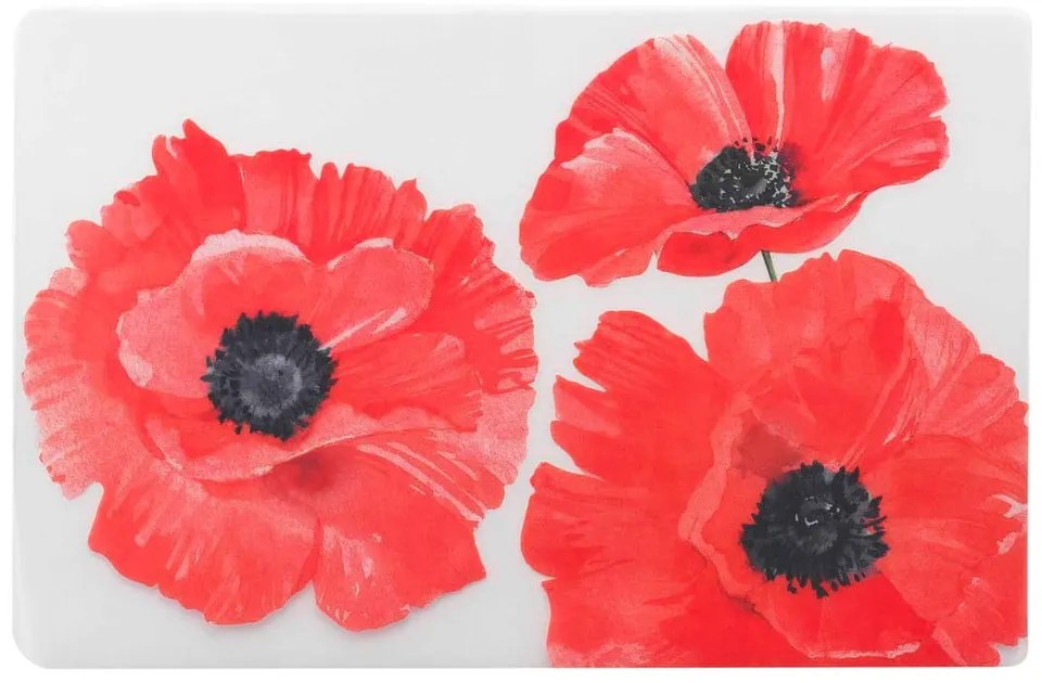Подложка за хранене 28.5x44 cm Red flower – douceur d'intérieur