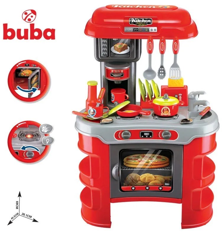 Buba  -  Детска кухня Buba Kitchen Cook  008-908A, Червена