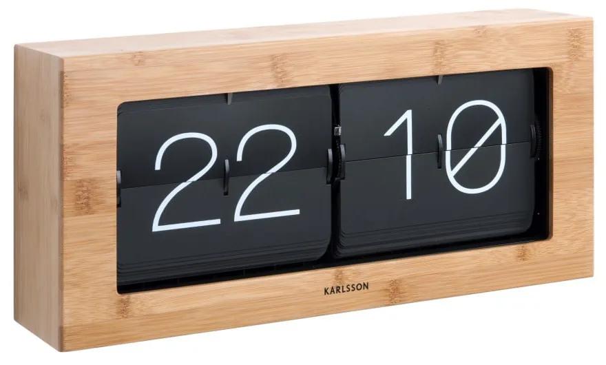 Дървен флип часовник, 37 x 17,5 cm Boxed Flip - Karlsson