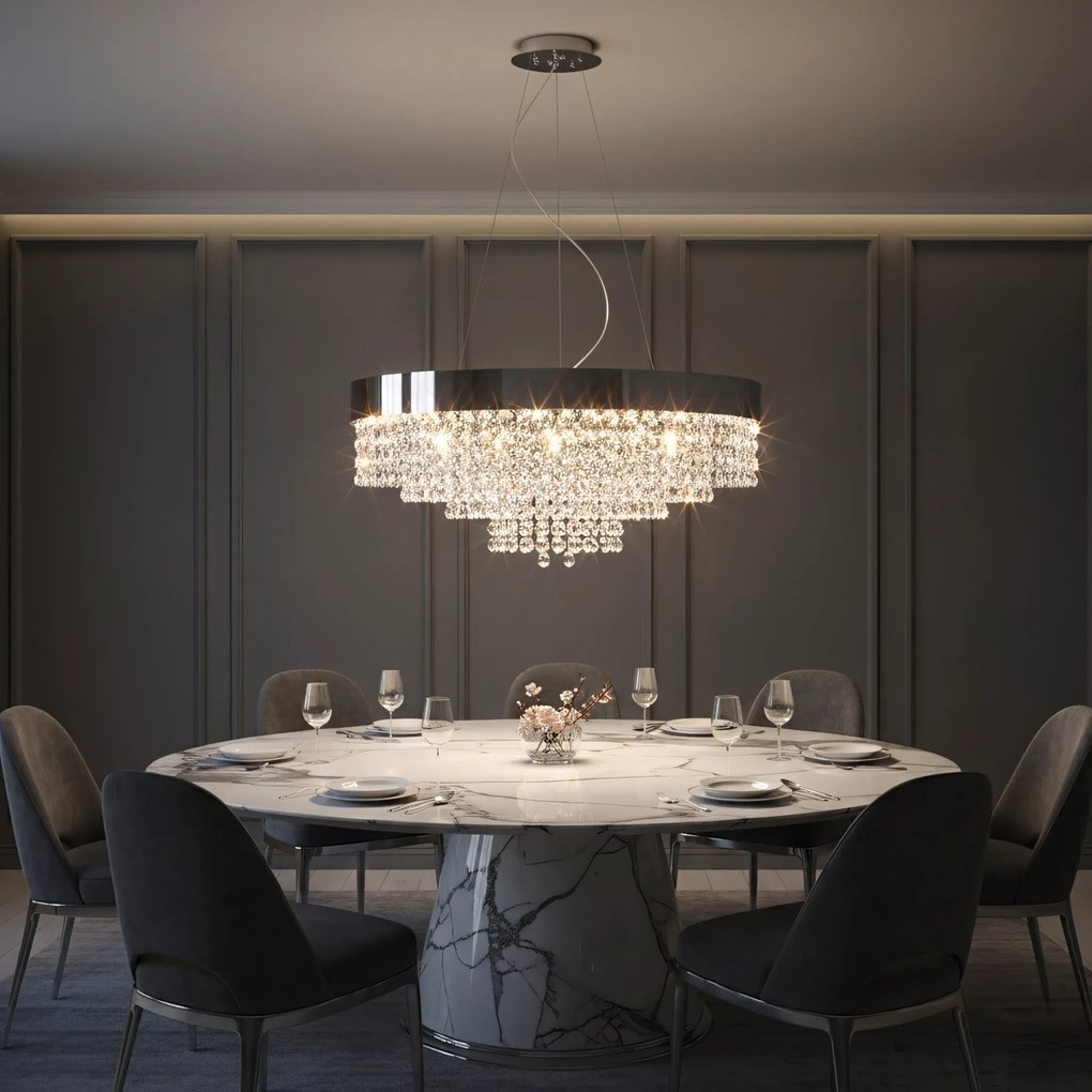 Лампа APP1786-16CP 60 cm Chrome