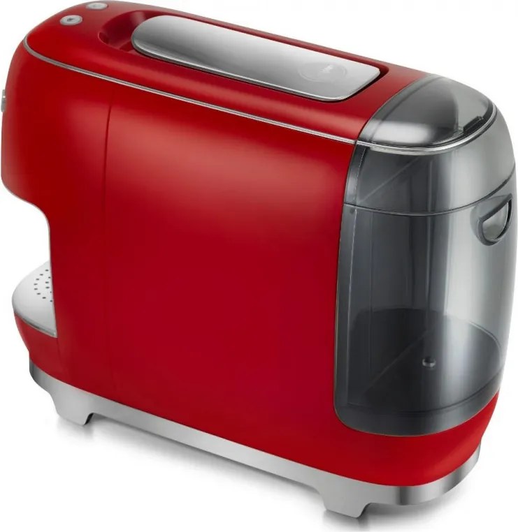 Еспресо машина за капсули SMEG Lavazza A Modo Mio LM200, 1250 W, 10 bar, 0.9 л, Бързо загряване, Червен