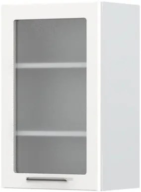 Висящ шкаф Modena V7-45-1KS with Витрина-White - White glossy