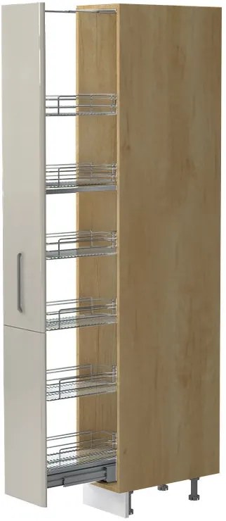 Висок подов шкаф Modena K21-30-1KZ-Oak - Gray light