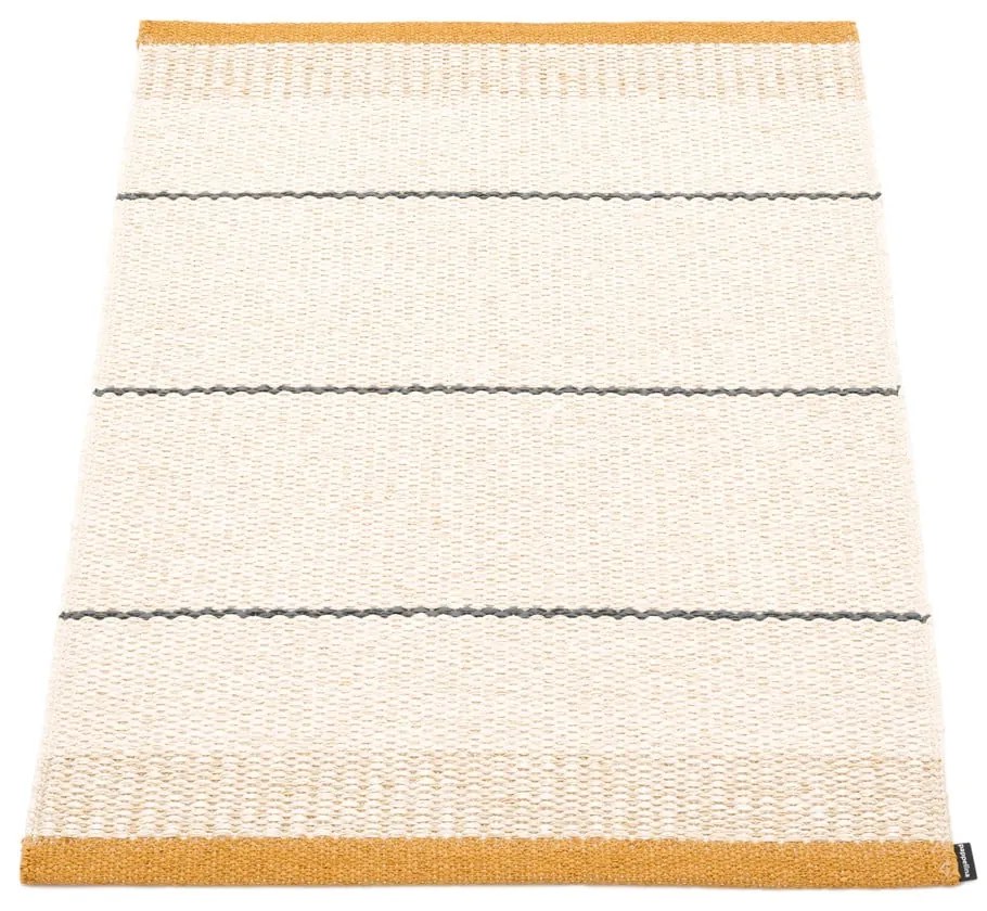 Килим за открито и закрито в цвят жълта охра и крем 60x85 cm Belle Ochre – Pappelina