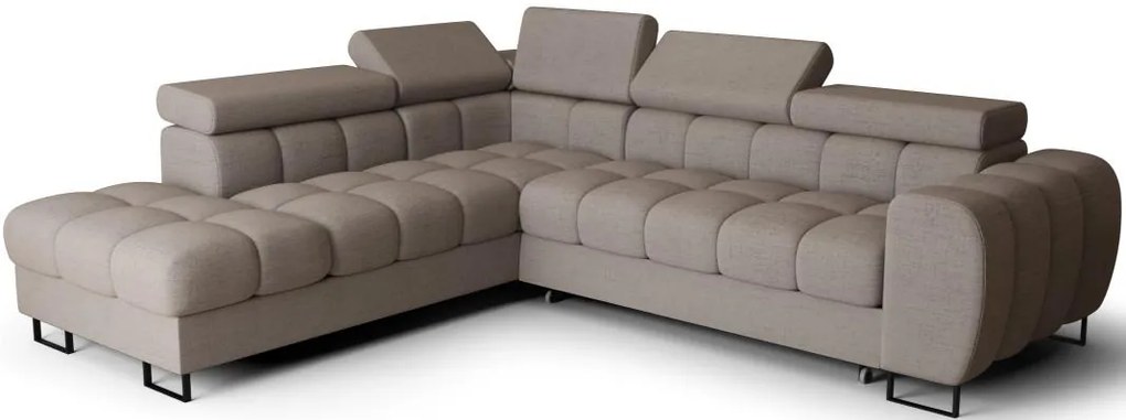 Ъглов диван Lordy-Сив-ляв