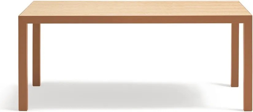 Трапезна маса с дъбова дървена плоскост 75x180 cm Alma – Teulat