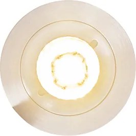 Интелигентен вграден прожектор стоманен кръгъл IP44 вкл. Wifi GU10 - Xena