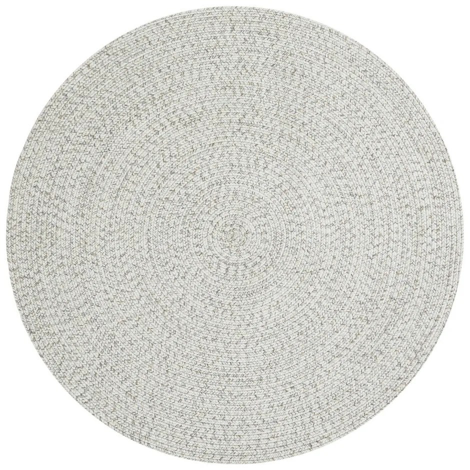 Бял/бежов кръгъл външен килим ø 200 cm - NORTHRUGS