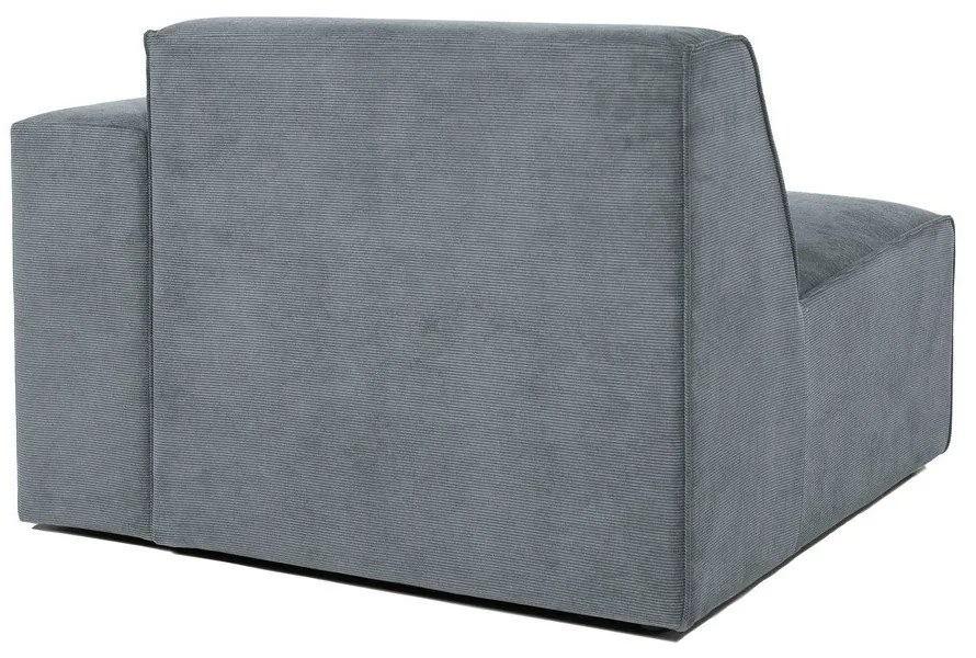 Сив модулен диван от рипсено кадифе (десен ъгъл) Sting – Scandic