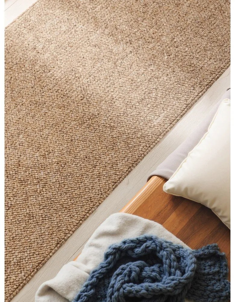 Светлокафява пътека подходяща за пране 80x240 cm Rocco Caramel – Elle Decoration