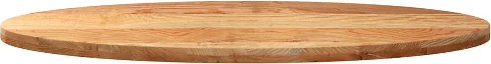 Плот за маса, светлокафяв, 140x60x4 см, дъб масив, овална