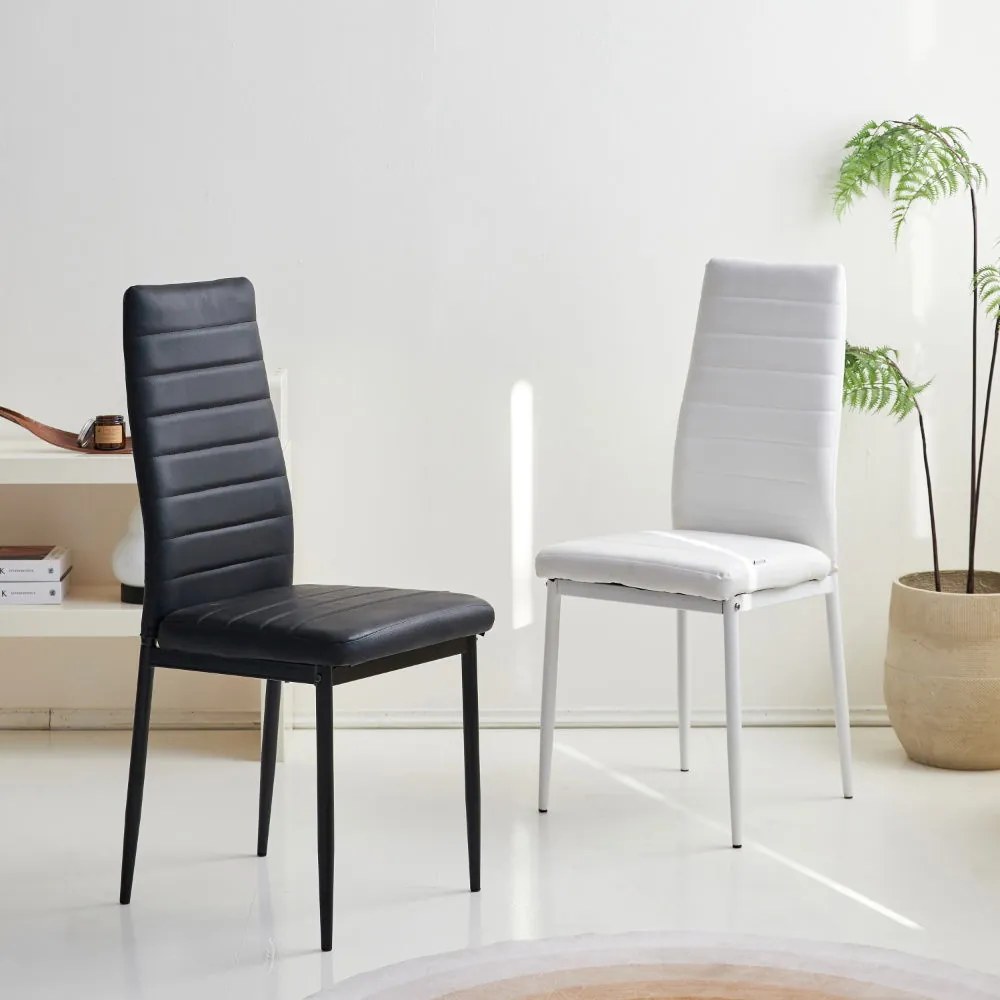 Кухненски стол Jake-черен (6) парчета