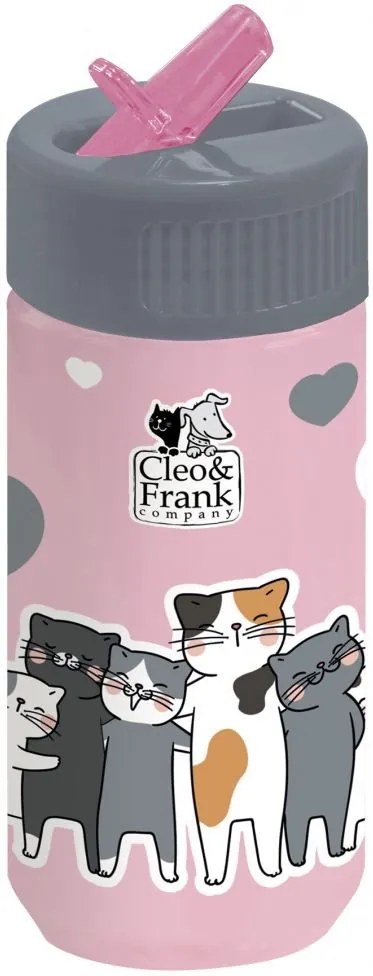 Derform - Бутилка със сламка 330 мл CLEO &amp; FRANK 39