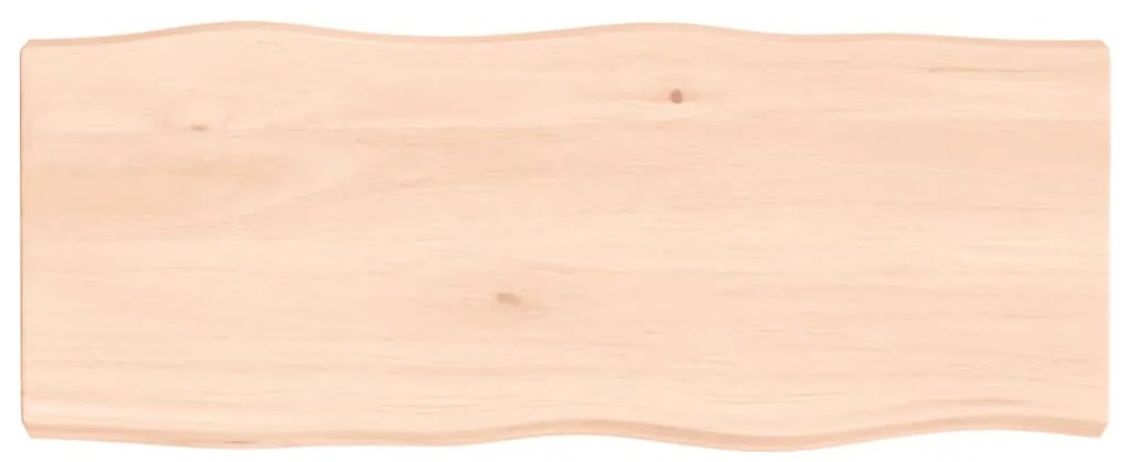 363883 vidaXL Плот за маса 100x40x(2-6) см необработено масивно дърво жив ръб