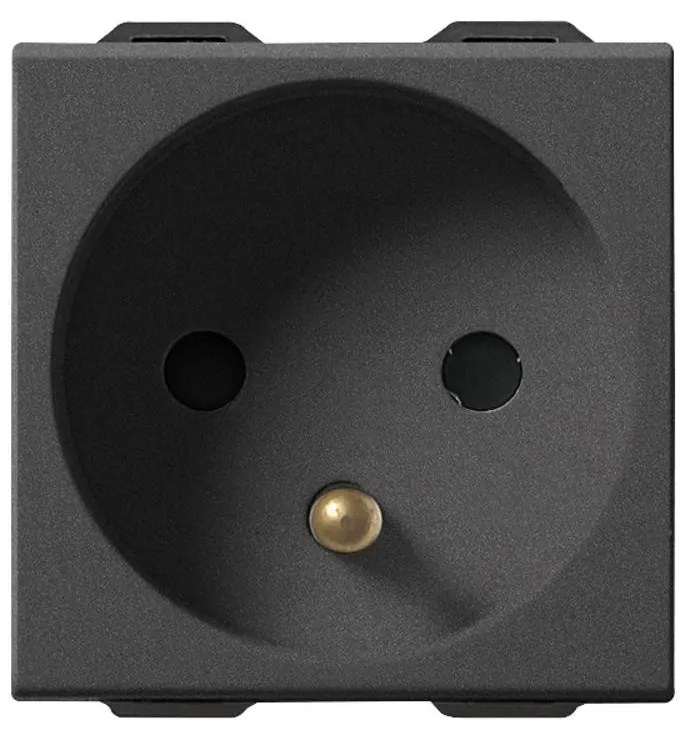 VIMAR 09212.CM Контакт SICURY френски стандарт 2P+E 16 A 250 V~ Карбон мат, 2M  NEVE UP