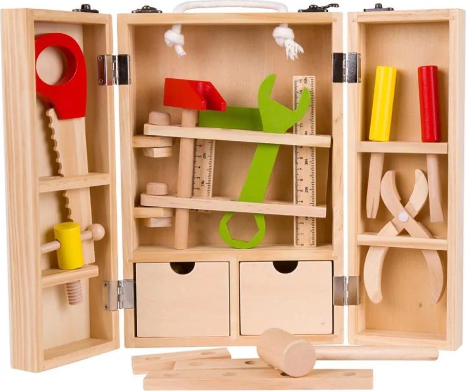 Комплект от 30 дървени инструменти в куфарче