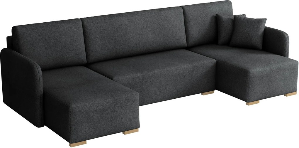 Ъглов диван Комо U-антрацит