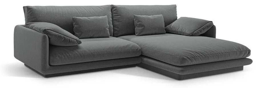 Тъмносив ъглов диван (десен ъгъл) Torino – Micadoni Home