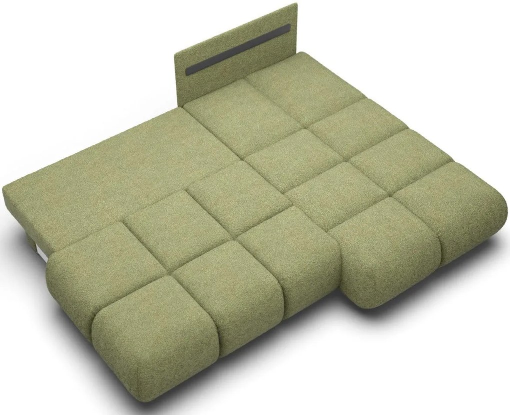 Ъглов Диван Лимо - Маслинен - Десен