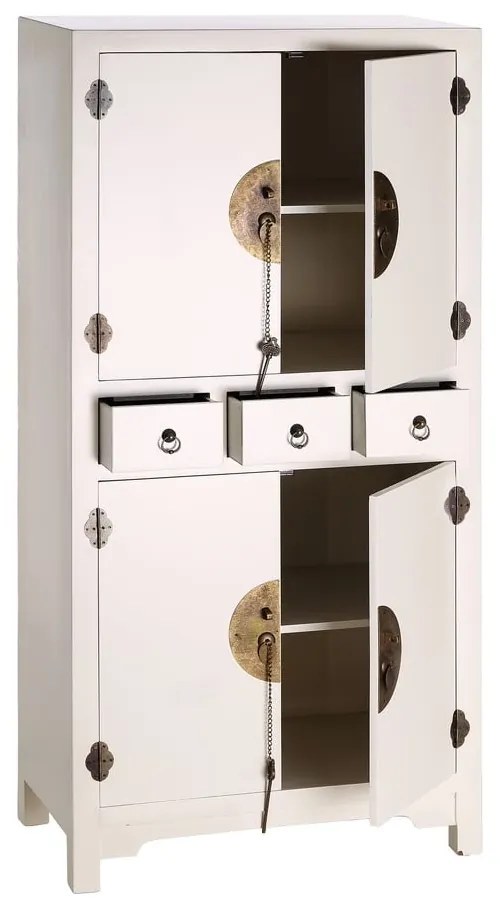 Бяло шкафче 63x131 cm Oriente – Ixia