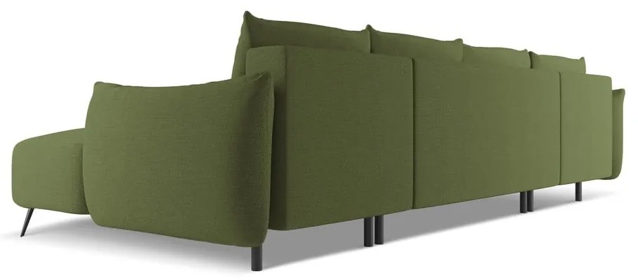 Зелен ъглов диван Malie – Makamii