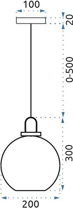 Пендел сфера 20cm APP629-1CP