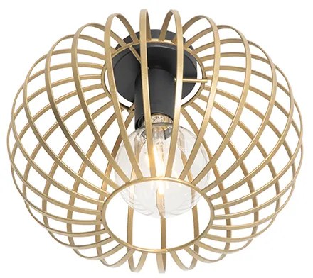 Дизайнерски таванна лампа месинг 30 см - Johanna