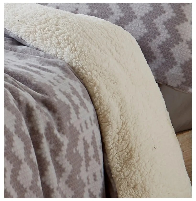 Сиво двойно спално бельо 200x200 cm Alpine – Catherine Lansfield