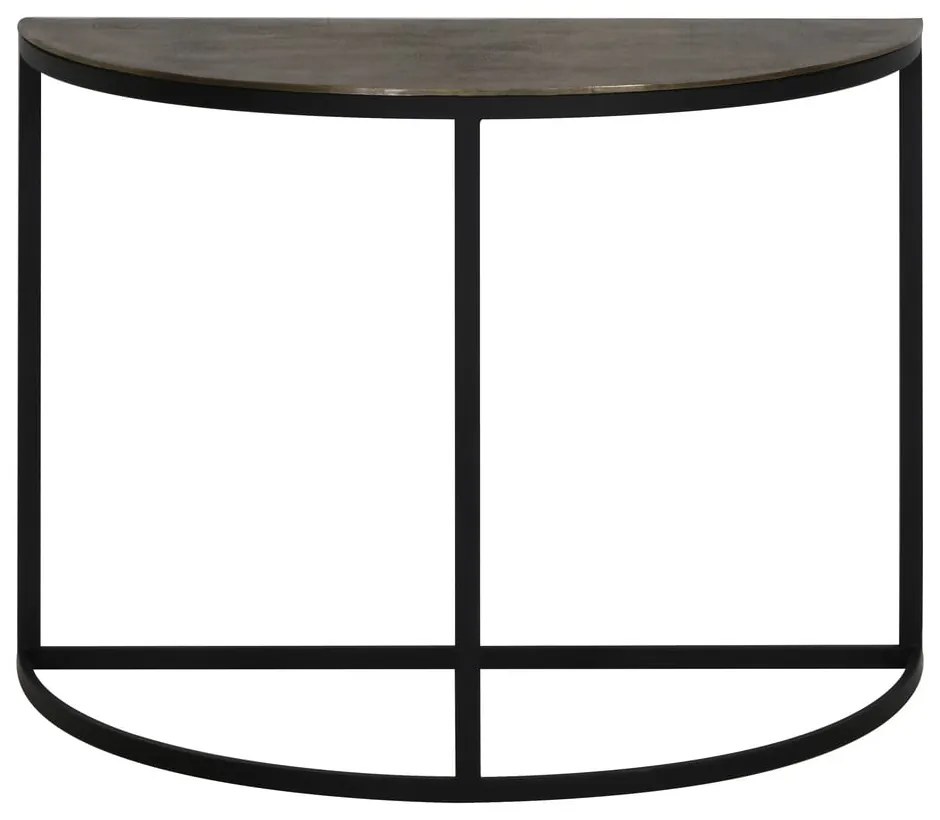 Метална конзолна маса бронзова 42x100 cm Peto – Light & Living