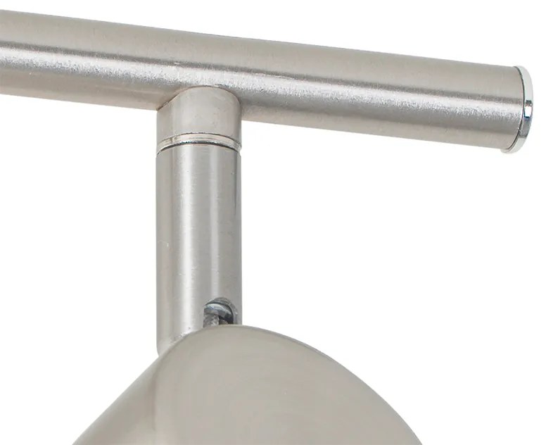 Модерна таванна лампа стомана 2-светлина регулируема - Jeana