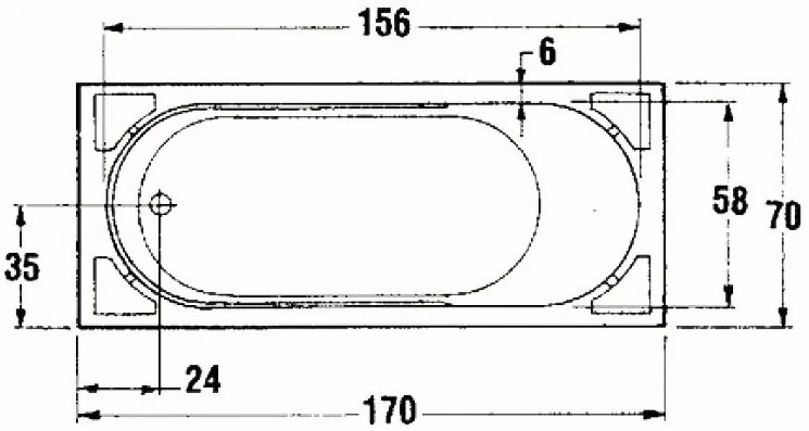 Вана Sanitec Gloria 170