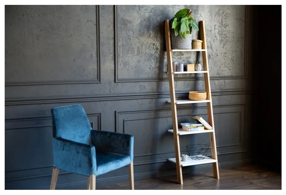 Бяла подпорна етажерка ASHME, ширина 45 cm Ashme - Ragaba