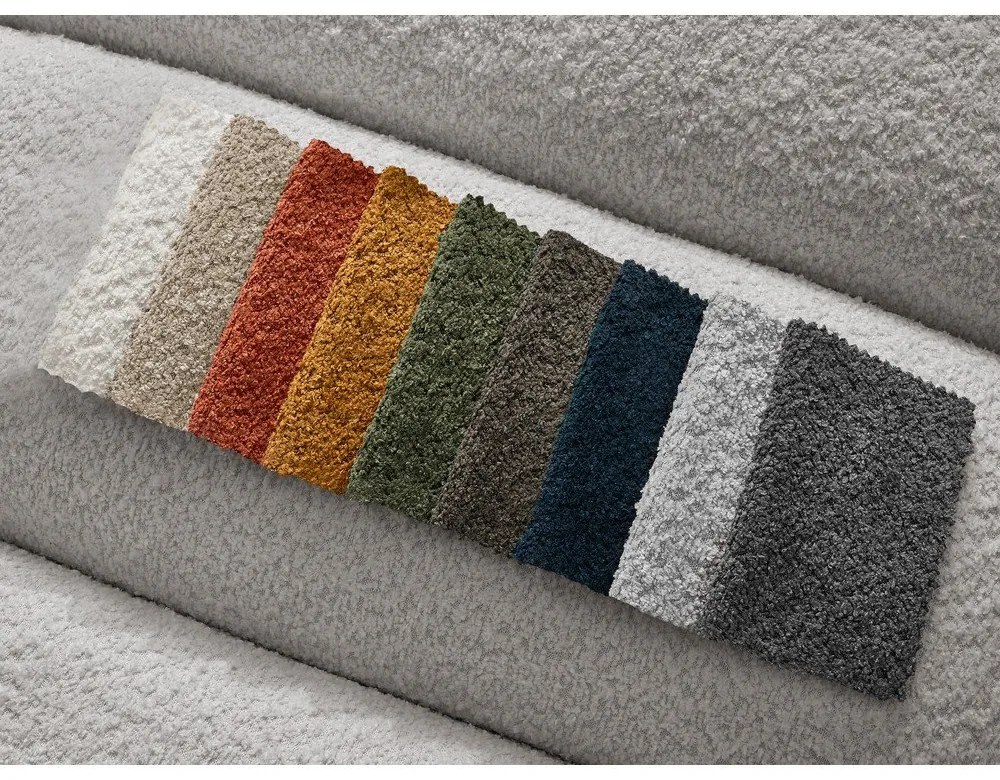 Светлосива табуретка от прежда с примки от букле Annecy – Bobochic Paris