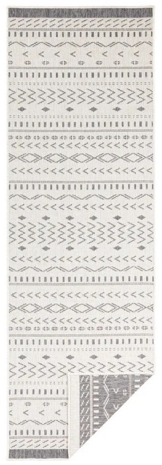Сив и кремав килим на открито , 350 x 80 cm Kuba - NORTHRUGS