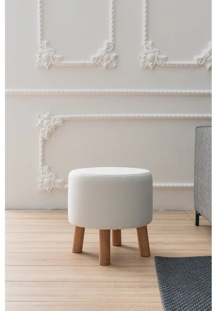 Бяла табуретка Silindir – Balcab Home