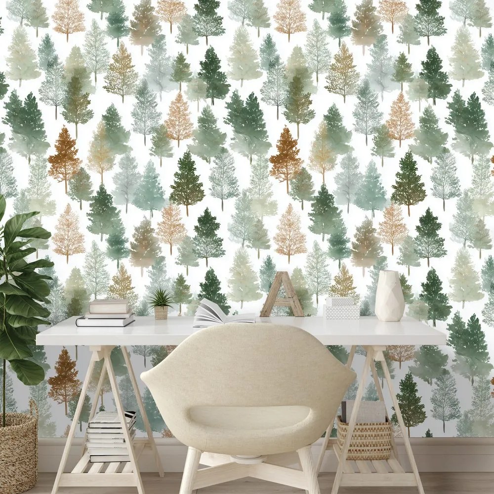 Тапет – Пъстроцветни горски дървета