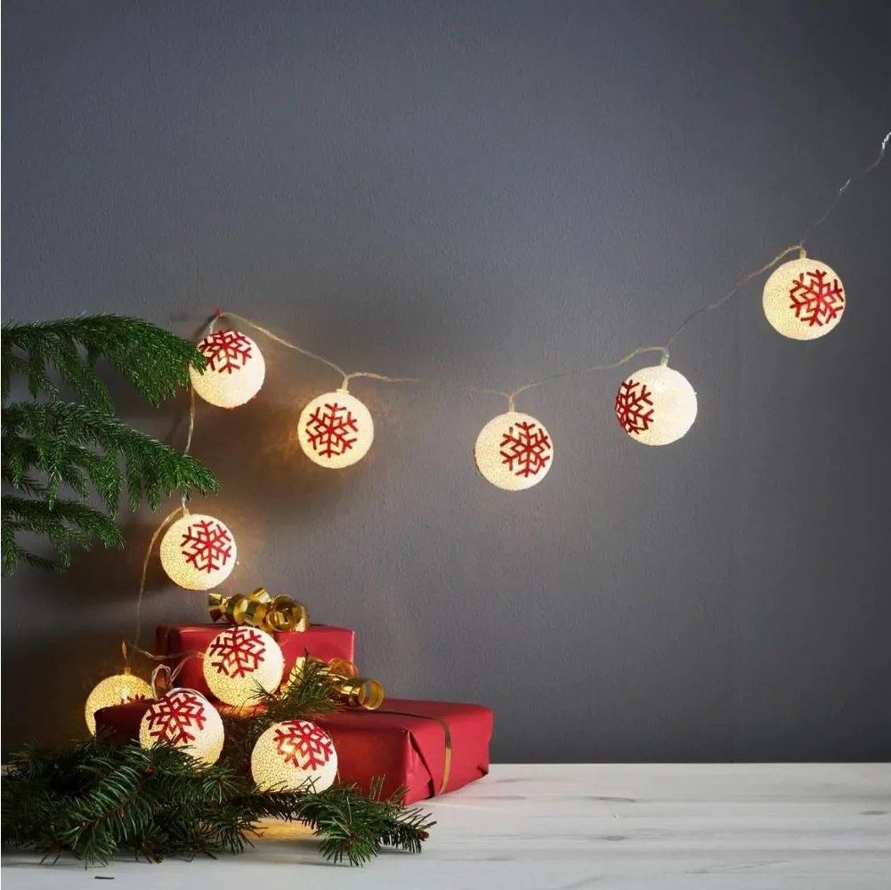Eglo 411113 - LED гирлянд ORNAMENT 10xLED/3xAA 1,65m топло бяло