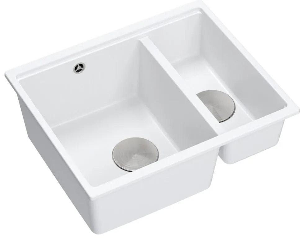 гранитна мивка Logan 150 White