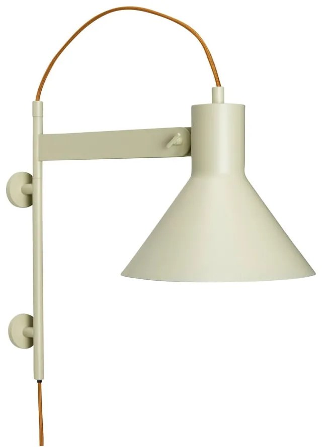 Светлозелена стенна лампа Studio – Hübsch