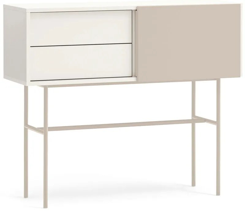 Светлосива и кремава конзолна маса 35x110 cm Nube - Teulat