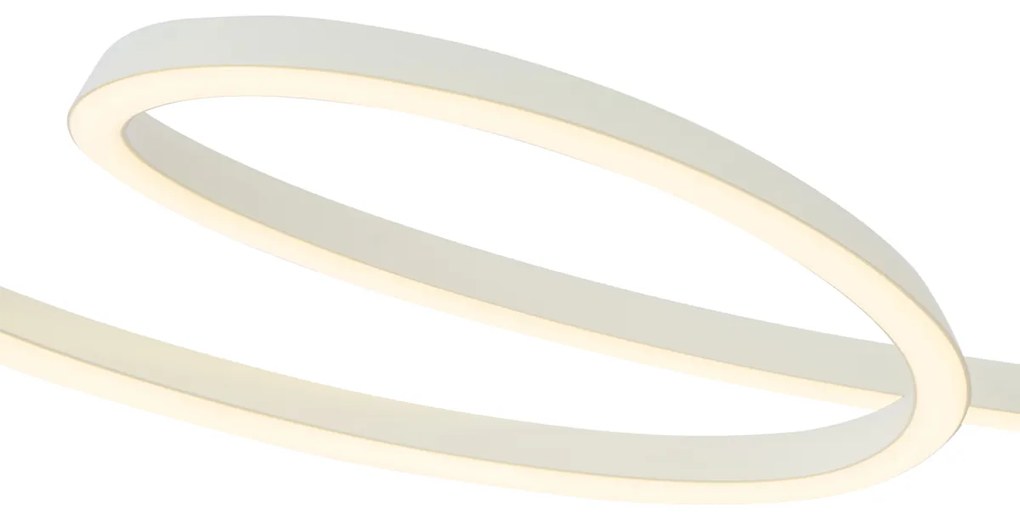 Скандинавска висяща лампа бежова 72 см вкл. LED с 3-степенно димиране - Circuit