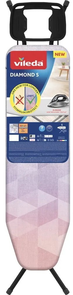 Дъска за гладене 114x34 cm Diamond S – Vileda