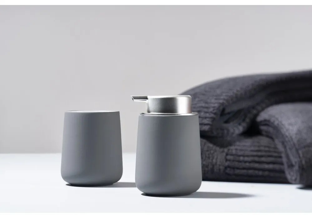 Тъмно сива чаша за четка за зъби Nova - Zone