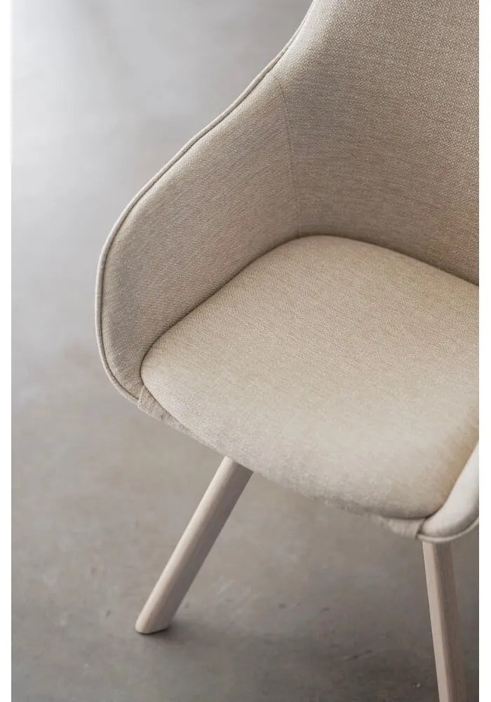 Бежови тапицирани трапезни столове в комплект 2 бр. Alison – Rowico